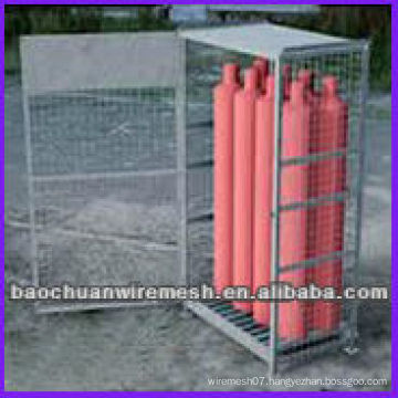 Gas using galvanized storage cages